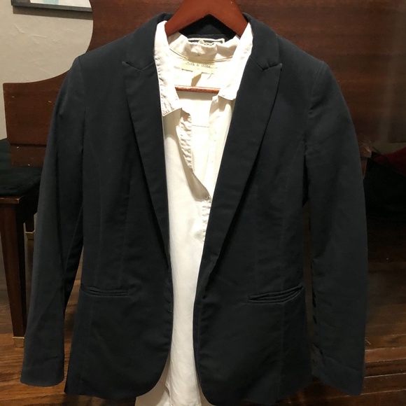 Black Blazer w/Tan Cloth & Stone Button Down - Picture 7 of 10